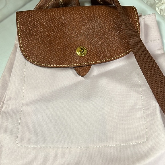 Longchamp light Pink and Brown Convertible Backpack main image 7
